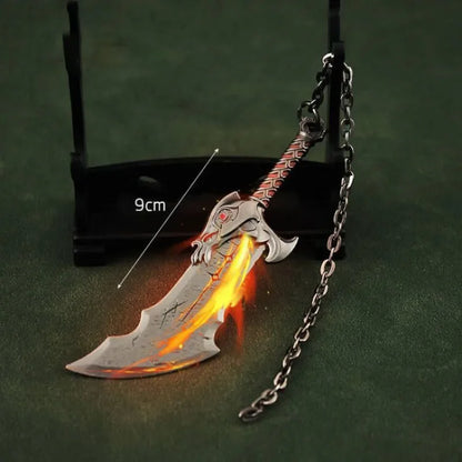 Aprobado por Kratos: Llavero Espadas del Caos – 9 cm de furia pura